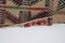 Small Turkish Handwoven Braided Kilim Rug 11