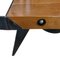 Cherry Wood & Steel Prototype Coffee Table by Tom Dixon, 1980s 5