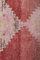 Vintage Muted Red Turkish Herki Runner Rug, Image 7