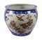 Große chinesische handgefertigte Keramik Fisch Becken Pflanzer 1