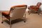 Eva Lounge Chairs in Chrome and Tan Leather from Lindlöfs Möbler, 1960s, Set of 2, Image 4