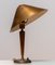 Brass and Elm Table Lamp in the style of Harald Elof Notini for Böhlmarks, 1940s 8