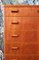 Danish High Chest of Drawers in Teak with Seven Drawers, 1960s 7