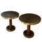 British Brass-Mounted Leather-Topped Ships Tables, 1970s, Set of 2 3