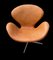 Tan Leather Swan Chair by Arne Jacobsen for Fritz Hansen, 1967, Image 2