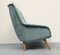 Club Chair in Blue in Velour, 1950s, Image 8