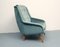 Club chair in velluto blu, anni '50, Immagine 4