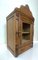 English Victorian Style Carved Elm Wood Wall Cabinet, 1900s 3