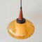 Portuguese Amber Glass Pendant Lamp, 1950s 8