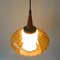 Portuguese Amber Glass Pendant Lamp, 1950s 7