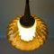 Portuguese Amber Glass Pendant Lamp, 1950s 9