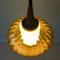 Portuguese Amber Glass Pendant Lamp, 1950s, Image 9