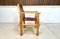 South American Brutalist Leather & Oak Safari Chair, Colombia, 1960s, Image 3