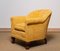 Art Deco Yellow Velvet Lounge Chair in the style of Carl Johanson, Stockholm, 1920s, Image 11