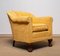 Art Deco Yellow Velvet Lounge Chair in the style of Carl Johanson, Stockholm, 1920s 12