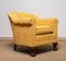 Art Deco Yellow Velvet Lounge Chair in the style of Carl Johanson, Stockholm, 1920s, Image 12