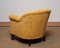 Art Deco Yellow Velvet Lounge Chair in the style of Carl Johanson, Stockholm, 1920s 7