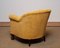 Art Deco Yellow Velvet Lounge Chair in the style of Carl Johanson, Stockholm, 1920s, Image 7