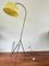 Vintage Wrought Iron French Floor Lamp with Magazine Holder, 1960s 1