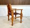 South American Brutalist Leather & Oak Safari Chairs, Colombia, 1960s, Set of 2 10