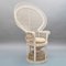 Colleus White Wicker Chair, 1970s, Image 2