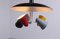 Lámpara colgante de colores de H. Th. JA Busquet para Hala, años 50, Imagen 4
