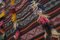 Vintage Colorful Angora Shaggy Wool Rug, Image 7