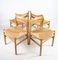 Oak Model BM1 Dining Room Chairs in the style of Børge Mogensen, 1960s, Set of 4 5