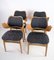 Model 107 Armchairs in Oak and Teak in the style of Hans Olsen, Set of 4 2