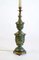 Lámpara de pie italiana Art Déco de bronce y cerámica, años 30, Imagen 2