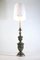 Lámpara de pie italiana Art Déco de bronce y cerámica, años 30, Imagen 7
