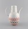 Porcelain Lotus Coffee Pot with Heater by Bjørn Wiinblad for Rosenthal 1980s, Set of 3 2