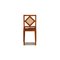458 Sa 65 Stuhl aus Holz & Leder in Blau & Braun von WK Wohnen 8