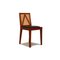 458 Sa 65 Stuhl aus Holz & Leder in Blau & Braun von WK Wohnen 1