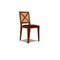 Blue and Brown Wood & Leather 458 Sa 65 Chair from WK Wohnen 1