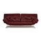 Canapé 3 Places Smala en Cuir Rouge de Ligne Roset 1