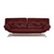 Red Leather Smala 3-Seater Sofa from Ligne Roset 1