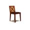 458 Sa 65 Stuhl aus Holz & Leder in Blau & Braun von WK Wohnen 1