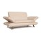 Cream Leather Rossini 2-Seater Sofa from Koinor 9