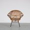 Rattan Stuhl von Rohé Noordwolde, Niederlande, 1950er 5