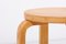 Tabourets attribués à Alvar Aalto pour Artek, Finlande, 1950s, Set de 2 3