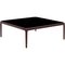 80 Xaloc Burgundy Coffee Table with Glass Top from Mowee 2