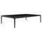 120 Xaloc Chocolate Coffee Table with Glass Top from Mowee 1