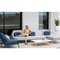 120 Xaloc Navy Couchtisch mit Glasplatte von Mowee 3