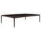 120 Xaloc Burgundy Coffee Table with Glass Top from Mowee 1