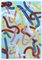 Natalia Roman, Urban Brushstrokes on Baby Blue, 2022, Acryl auf Papier, 2er Set 3