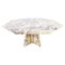 Vintage Yellow Octogonal Marble Coffee Table, 1970s, Image 1