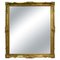 Regency Gold Foil Wood Rectangular Handcrafted Mirror, Spain, 1970s, Image 1