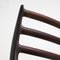 Model 78 Rosewood Dining Chairs by Niels O. Møller for J.L. Møllers, 1960s, Set of 6, Image 9