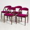 Rosewood Model 31 Dining Chairs by Kai Kristiansen for Schou Andersen, 1960s, Set of 4 1